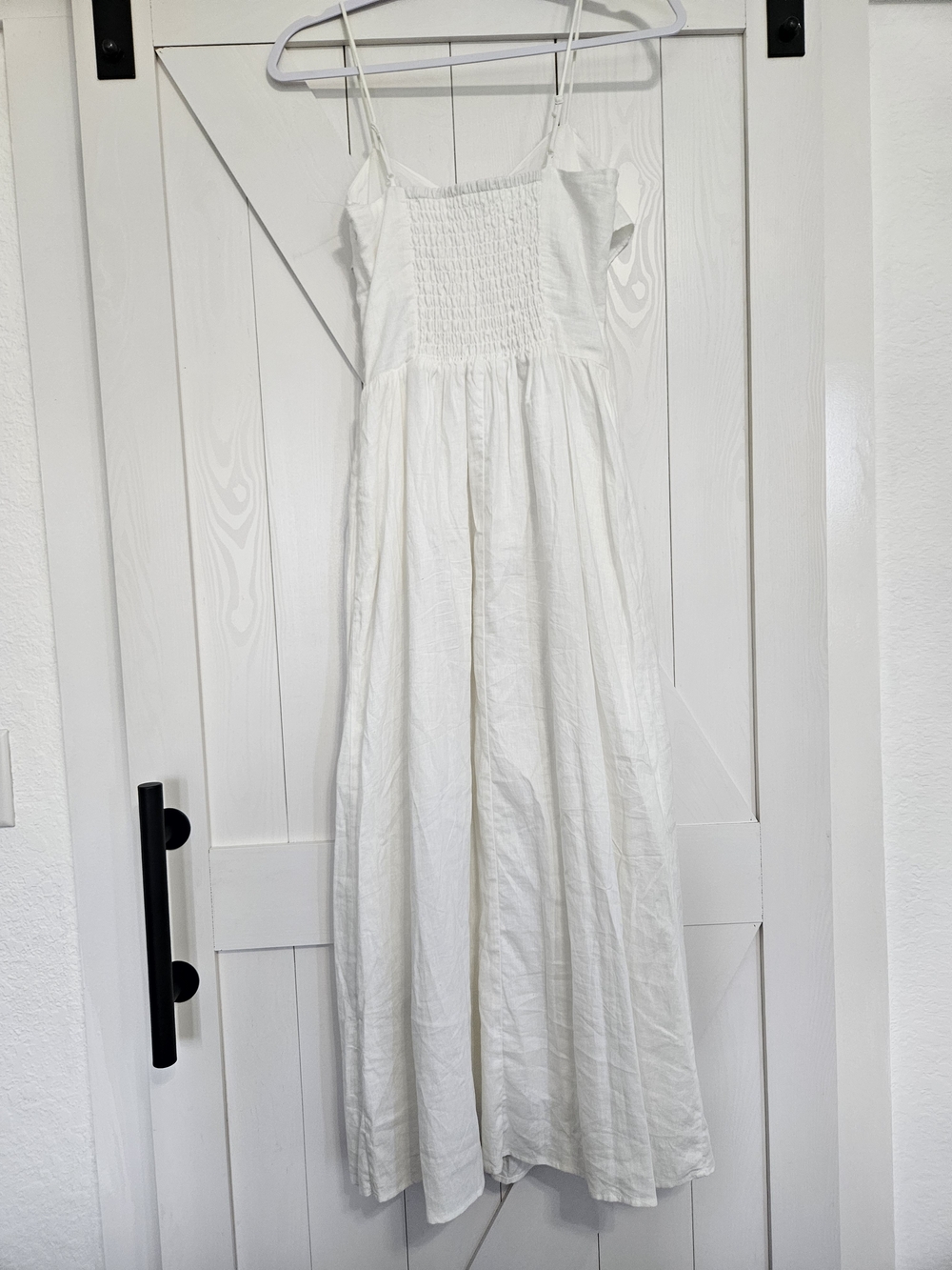 H&M White Smocked Strapless Maxi Dress - Picture 2 of 3